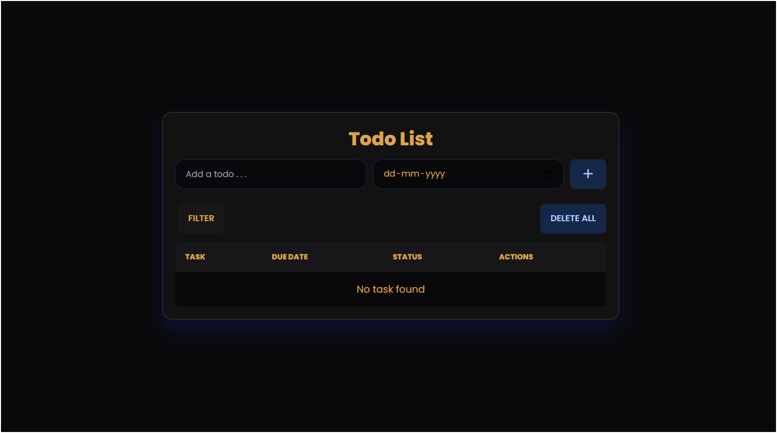 Weather website landing page